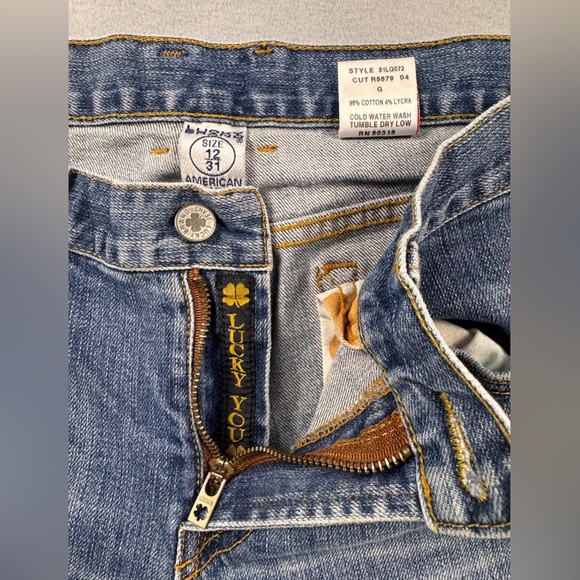 Lucky Brand Women’s Size 12/31 Dungarees American Classics Zip Fly Jeans 12 Y2K - Picture 3 of 10